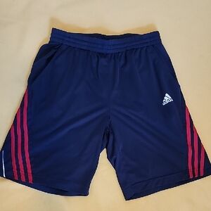 ADIDAS Dark Gray Shorts with Red Stripes